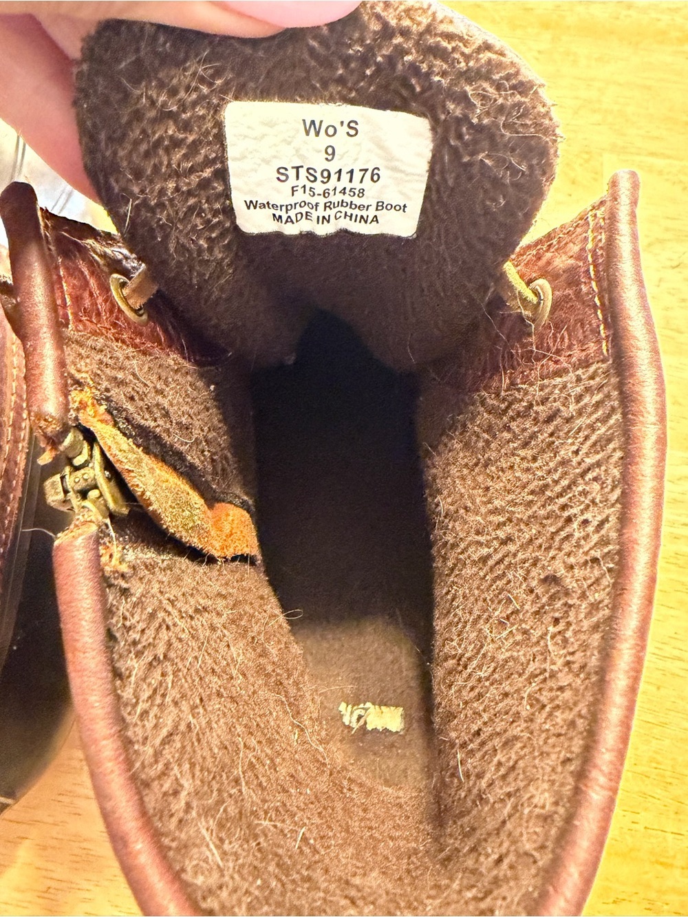 Sperry Saltwater Duck Boots Women's 9 Brown Leather Waterproof - Picture 7 of 7